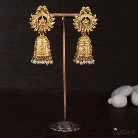 Buy Queen Be Golden Bell Earrings - Purplle