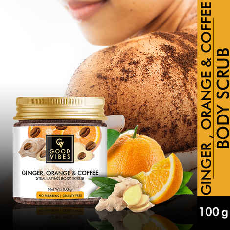 Buy Good Vibes Stimulating Body Scrub - Ginger, Orange and Coffee (100 gm) - Purplle