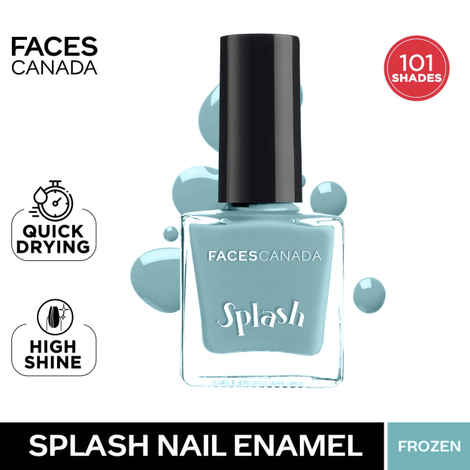 Buy FACES CANADA Ultime Pro Splash Nail Enamel - Frozen 40 (8ml) | Quick Drying | Glossy Finish | Long Lasting | No Chip Formula | High Shine Nail Polish For Women | No Harmful Chemicals - Purplle