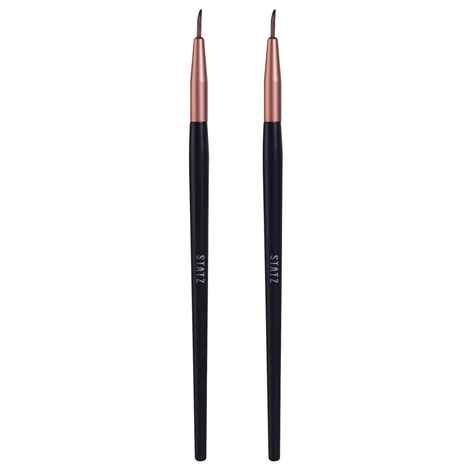 Buy Gary Statz Ergonomic Professional Makeup - Eye Liner Brush (Combo Pack of 2) - Purplle