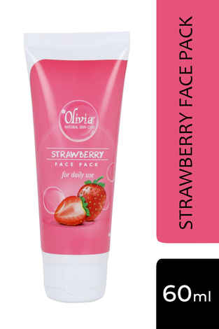Buy Olivia Herbal Strawberry Face Pack Natural Skin Care (60 gm) - Purplle