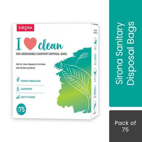Buy Sanitary and Diapers Disposal Bag by Sirona 75 Bags - Purplle