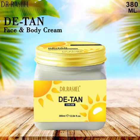 Dr.Rashel Anti-Tanning De-Tan Face and Body Cream For All Skin Types (380 ml)