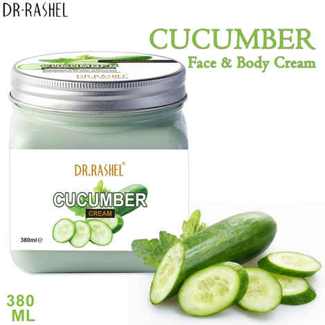 Buy Dr.Rashel Nourishing Cucumber Face and Body Cream For All Skin Types (380 ml) - Purplle