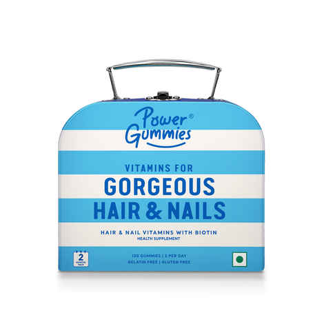Buy Power Gummies Hair Vitamins With Biotin (120) Gummies 2 Months Pack - Purplle