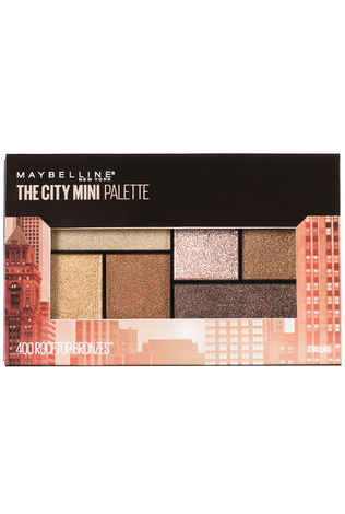 Maybelline New York Eyeshadow Palette, 6 Highly Blendable Shades, Sheer Finish, City Mini Palette, Rooftop Bronze, 6.4 gm