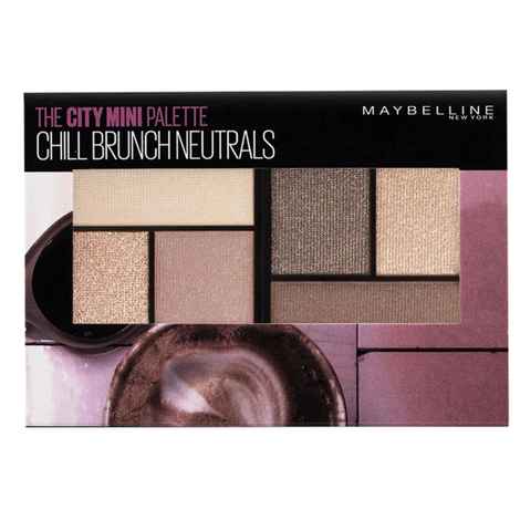 Maybelline New York City 6 Highly Blendable Shades, Sheer Finish, Mini Eyeshadow Palette, 6.1 gm
