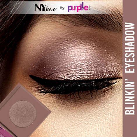 NY Bae Blinkin' Eyeshadow - Downtown 21 (1.2 g) | Purple | Single Eyeshadow | Shimmer Finish | High Colour Payoff | Long lasting | Lightweight