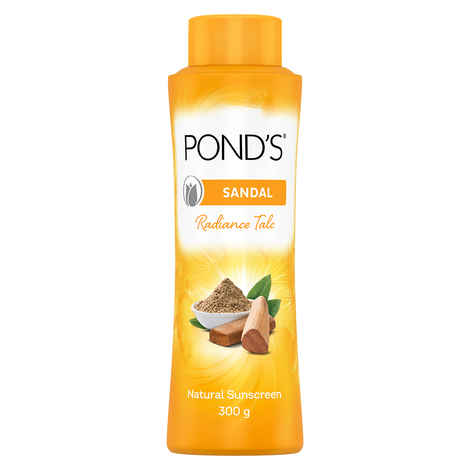 Buy POND'S Sandal Radiance Talcum Powder, Natural Sunscreen (100 g) - Purplle