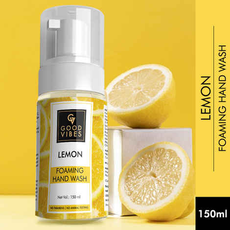 Buy Good Vibes Foaming Hand Wash Lemon(150 ml) - Purplle