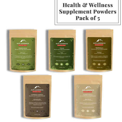Buy Alps Goodness Health & Wellness Supplement Powders - Pack of 5 - Purplle