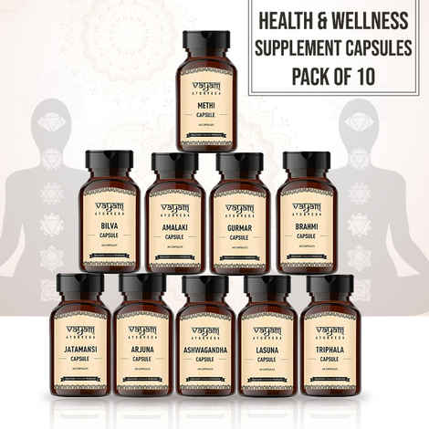 Buy Vayam Ayurveda Immunity Building Health & Wellness Supplement Capsules - Pack of 10 | Ayurvedic | Natural | Herbal | Pure | Sulphate free | Paraben Free | alcohol free | 100% vegetarian - Purplle
