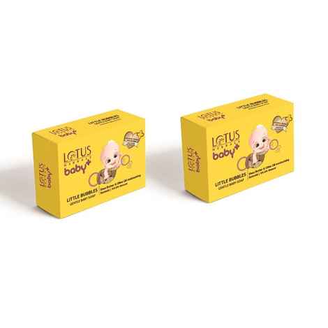 Buy Lotus Herbals Baby+ Little Bubbles Gentle Baby Soap (Pack of 2) | Shea Butter | Aloe Vera Butter | Olive Oil | 150g - Purplle
