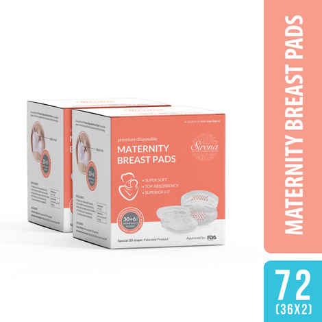 Buy Sirona Premium Disposable Maternity Breast Pads - 36 Pads ( Pack of 2) - Purplle