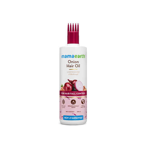 Mamaearth Onion Hair Oil with Onion Oil & Redensyl for Hair Fall Control - 250 ml