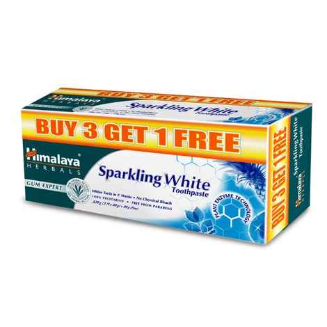 Buy Himalaya Sparkling White Toothpaste (80 g) Buy 3 Get 1 - Purplle