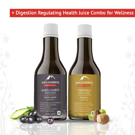 Buy Alps Goodness Digestion Regulating Health Juice Combo for Wellness (Karela Jamun + Triphala) - Purplle