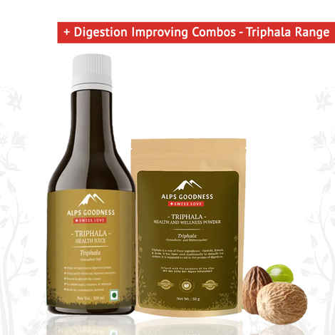 Buy Alps Goodness Digestion Improving Combos - Triphala Range (Juice + Wellness Powder) - Purplle