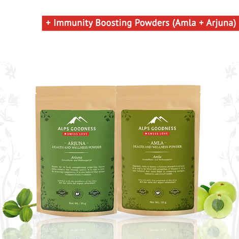 Buy Alps Goodness Immunity Boosting Powders Combo (Amla + Arjuna) - Purplle