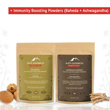 Buy Alps Goodness Immunity Building Powders Combo (Baheda + Ashwagandha) - Purplle