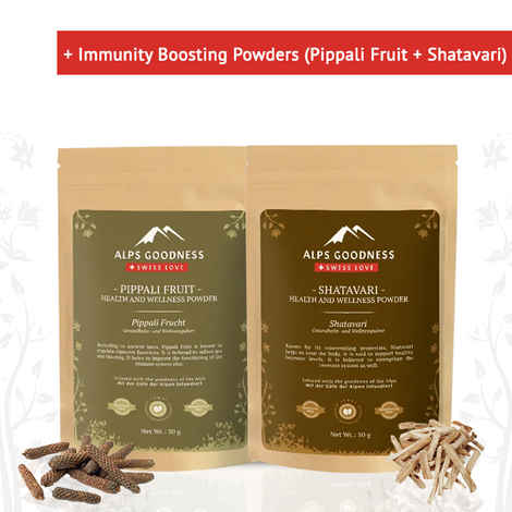 Buy Alps Goodness Immunity Strengthening Powders Combo (Pippali Fruit + Shatavari) - Purplle