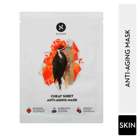 Buy SUGAR Cosmetics Sheet Mask (Cheat Sheet Anti Ageing Mask) - Purplle