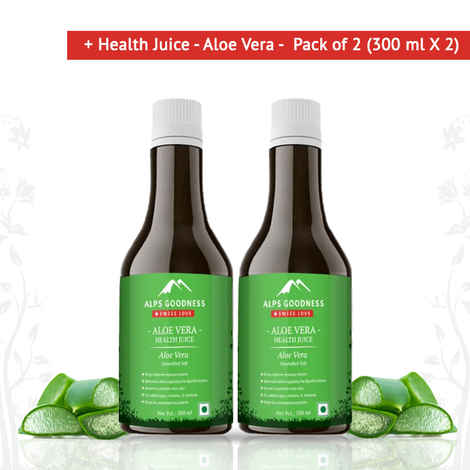 Buy Alps Goodness Health Juice - Aloe Vera - Pack of 2 (300 ml X 2) - Purplle