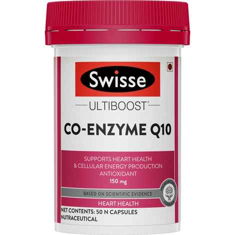 Buy Swisse Ultiboost Co Enzyme Q-10 Supplement for Healthy Heart & Energy Metabolism - 50 Tablets - Purplle