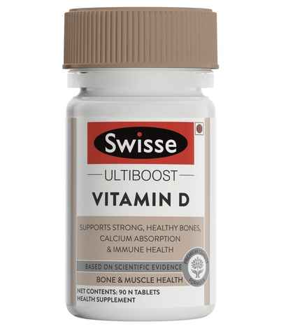 Buy Swisse Ultiboost Vitamin D3 Supplement for Immunity, Bones & Muscle health - 90 Tablets - Purplle