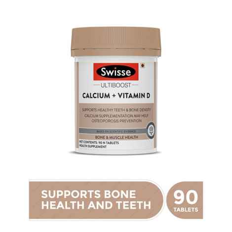Buy Swisse UB Calcium + Vitamin D 90 Tab - Purplle