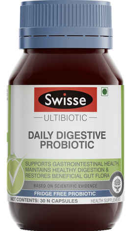 Buy Swisse Ultibiotic Probiotic Supplement for Immunity and Digestive Health, Gut Health.  - 30 Tablets - Purplle