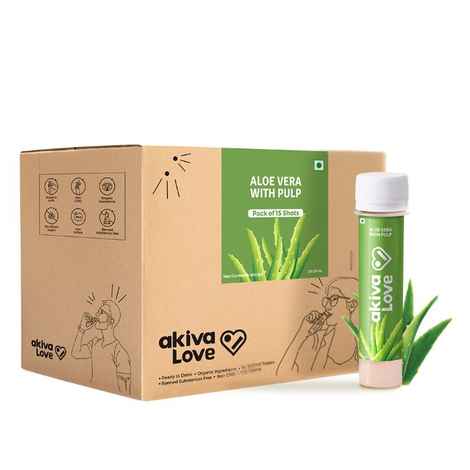 Buy Akiva Love Aloe Vera Skin Glow Ready To Drink Ayurvedic Juice (Pack Of 15) (40 ml each) - Purplle
