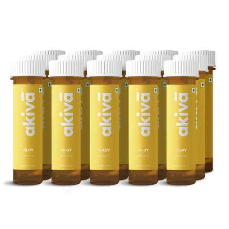 Buy Akiva Love Giloy Health Shots with Honey and Amla, 600ml (15 Shots X 40ml) - for Immunity and Daily Detox - Ready to Drink Shots by Akiva Love - Purplle