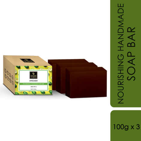 Buy Good Vibes Avocado Nourishing Handmade Soap Bar (Pack of 3) - 100g x 3 - Purplle