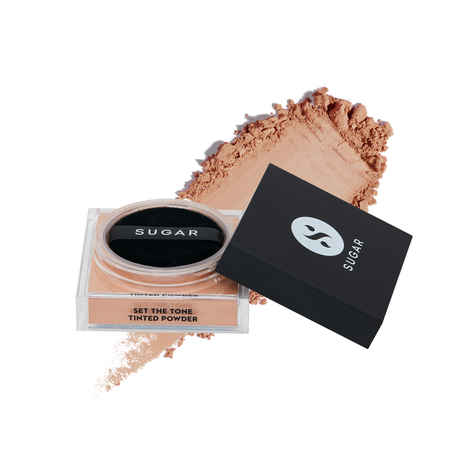Buy SUGAR Cosmetics Set The Tone Tinted Loose Powder | Long Lasting | Matte | Blurs Pores | 25gm - 45 Con Panna - Purplle