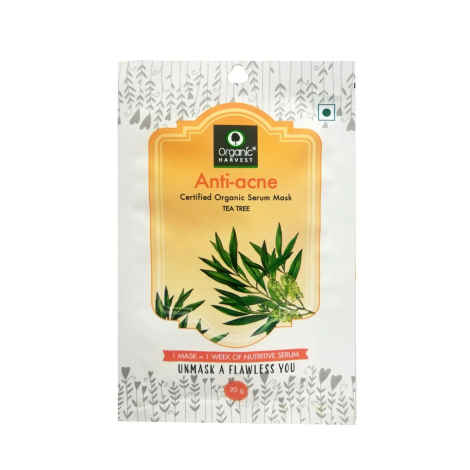 Buy Organic Harvest Anti-Acne Serum Sheet Mask Tea Tree - Purplle