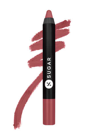Buy SUGAR Cosmetics Matte as Hell Crayon Lipsticks for Women | Lasts Up To 8+ Hours | Lip Crayon | 2.8 gm - 07 Viola - Purplle