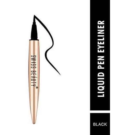 Buy Swiss Beauty Ultra Black Liquid Pen Eyeliner - Black (1.2 ml) - Purplle