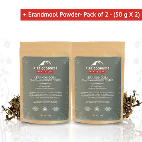 Buy Alps Goodness Health & Wellness Supplement Powder - Erandmool (50 g X 2) to Enhance Overall Well-Being - Purplle