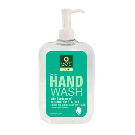 Buy Organic Harvest Hand Wash with Goodness of Alcohol and Tea Tree, Contains Organic Ingredients, Specially formulated to fight Germs on Hands (250 ml) - Purplle