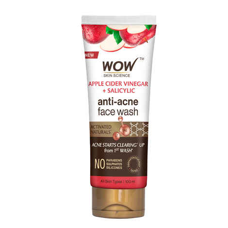 Buy WOW Skin Science Apple Cider Vinegar Face Wash (100 ml) - Purplle