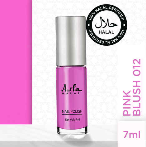 Buy Asfa Halal Hi Shine Nail Polish Pink Blush 012 (7 ml) - Purplle