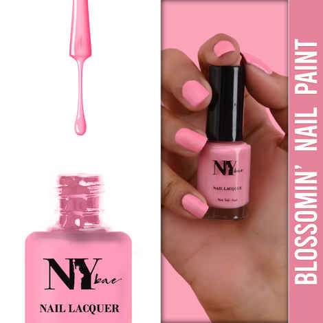 Buy NY Bae Blossomin' Nail Lacquer - Pink Mauve 6 (6 ml) | Pink | Glossy Finish | Rich Pigment | High Shine | Chip Resistant | Long lasting | Streak-free Application | Cruelty Free - Purplle