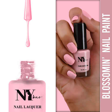 Buy NY Bae Blossomin' Nail Lacquer - Lavender You 8 (6 ml) | Lavender | Glossy Finish | Rich Pigment | High Shine | Chip Resistant | Long lasting | Streak-free Application | Cruelty Free - Purplle