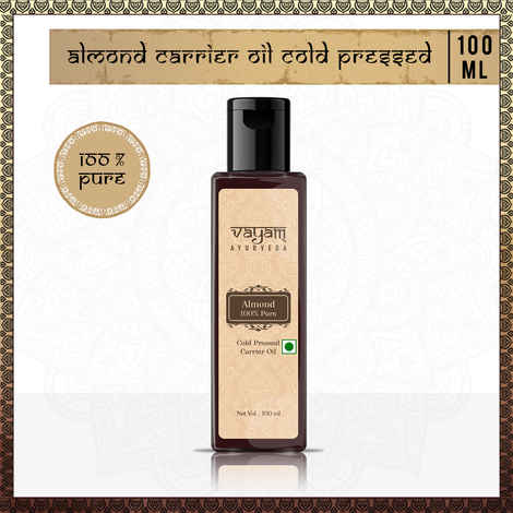 Buy Vayam Ayurveda 100% Pure Almond Coldpressed Carrier Oil (100 ml) | Ayurvedic | Natural | Herbal | Pure | Sulphate free | Paraben Free - Purplle