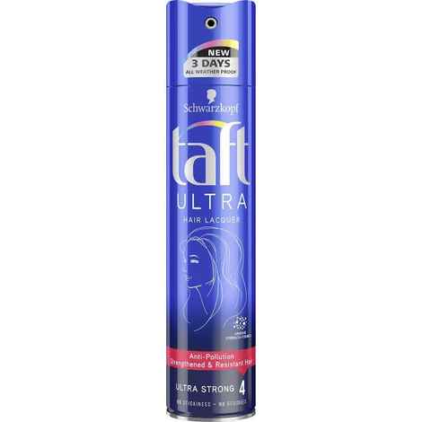 Buy Schwarzkopf Taft All Weather Ultra Hair Lacquer ultra strong 4 (250 ml) - Purplle