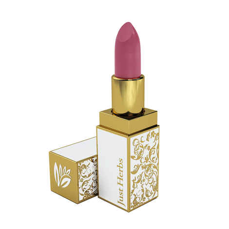Buy Just Herbs Herb Enriched Ayurvedic Lipstick (Bright Pink, Shade no. 3) - Purplle