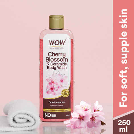 Buy WOW Skin Science Japanese Cherry Blossom Foaming Body Wash (250 ml) - Purplle