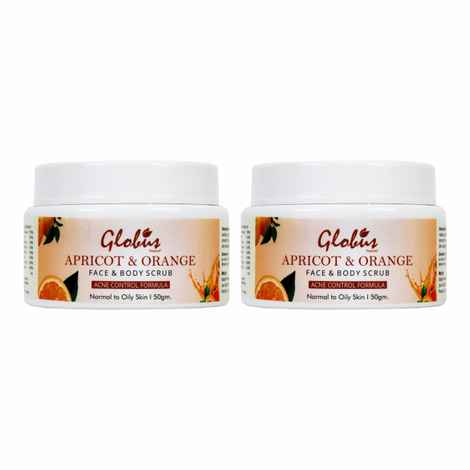 Buy Globus Naturals Apricot Face & Body Scrub (50 g) Pack Of 2 - Purplle