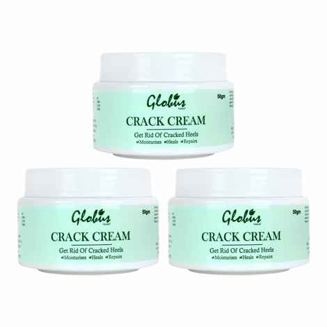 Buy Globus Naturals Crack Cream For Dry Cracked Heels & Feet (50 g) Pack Of 3 - Purplle